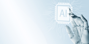 AI image with robot hand