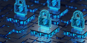 Blue cyber locks