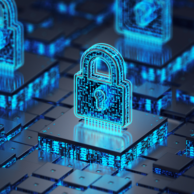 Blue cyber locks