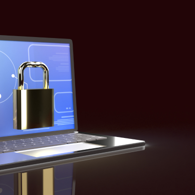 Laptop with lock