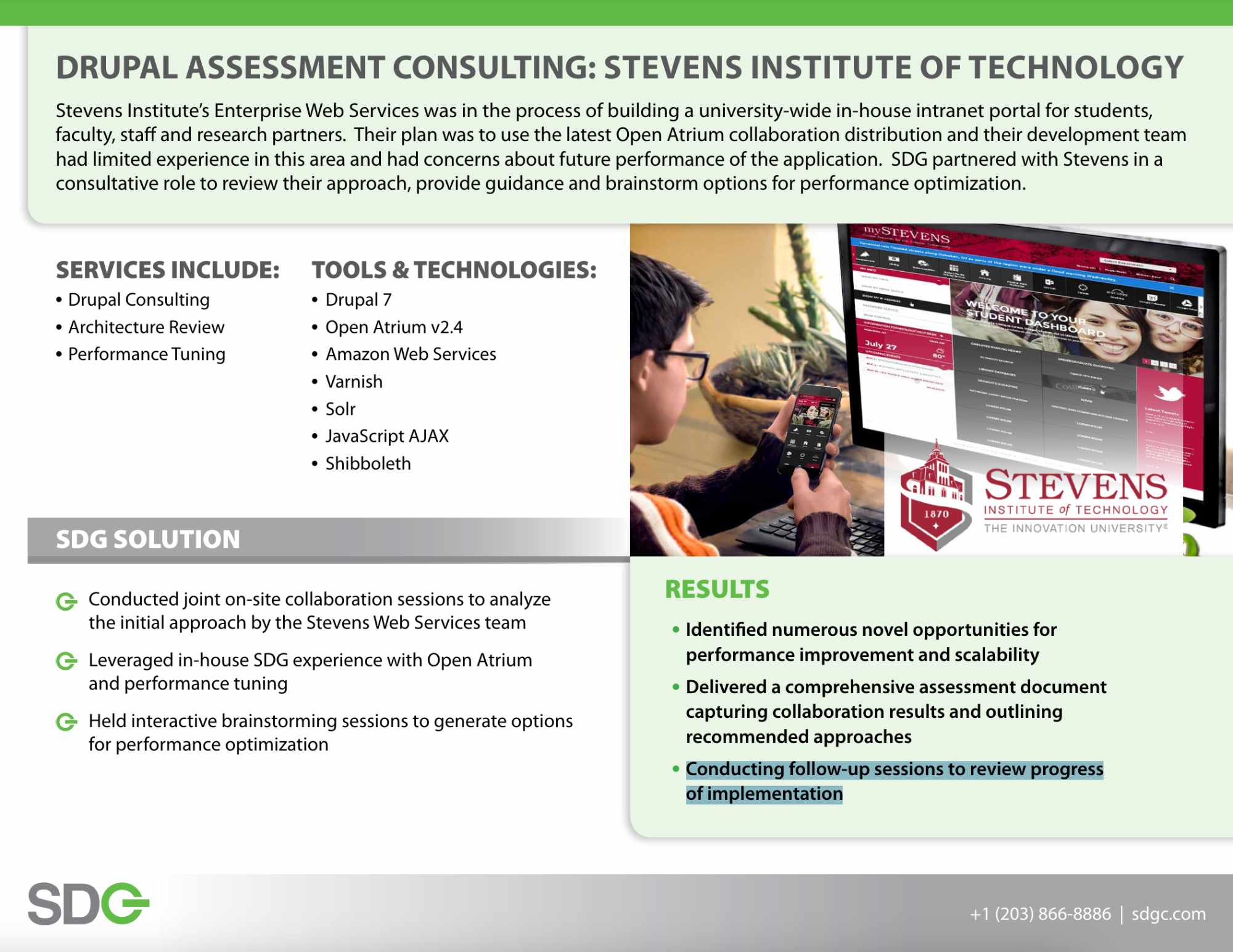 Drupal Consulting – Stevens Institute Case Study SDG
