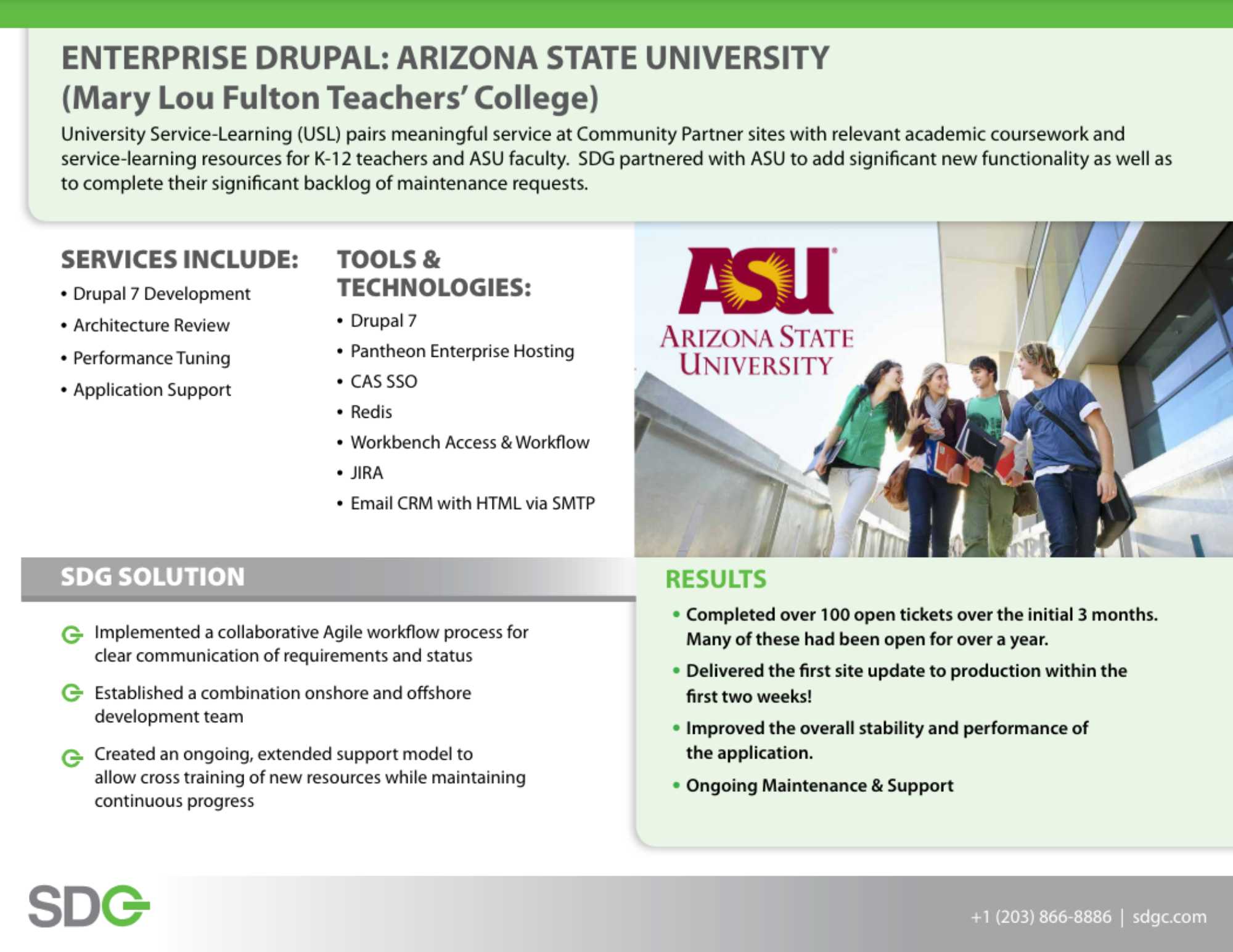 Enterprise Drupal Arizona State University Case Study Image