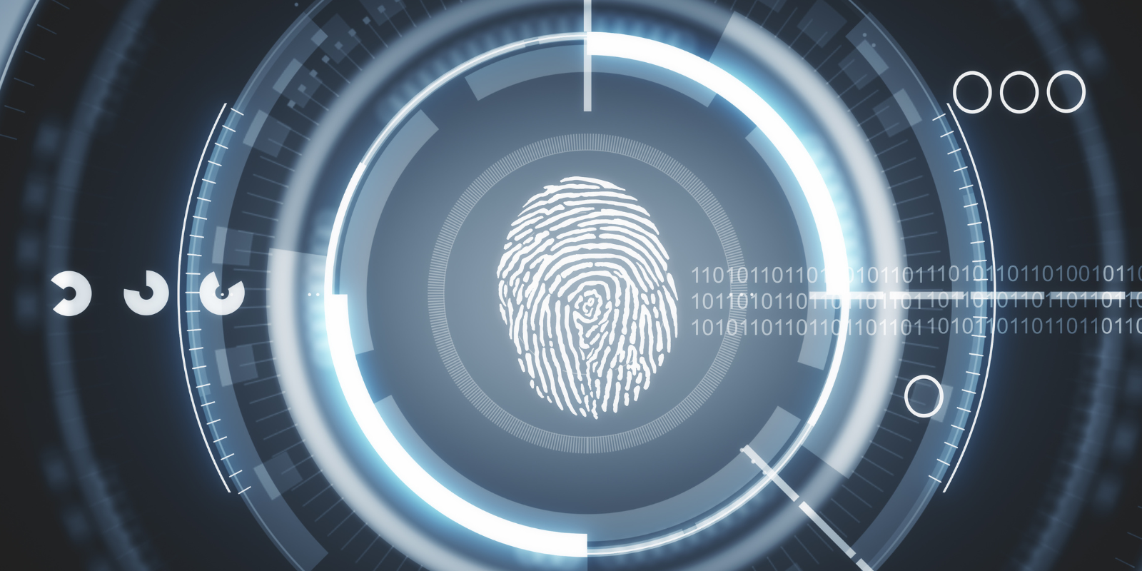 Fingerprint identity security concept