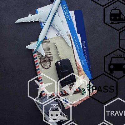 Flight ticket and boarding pass