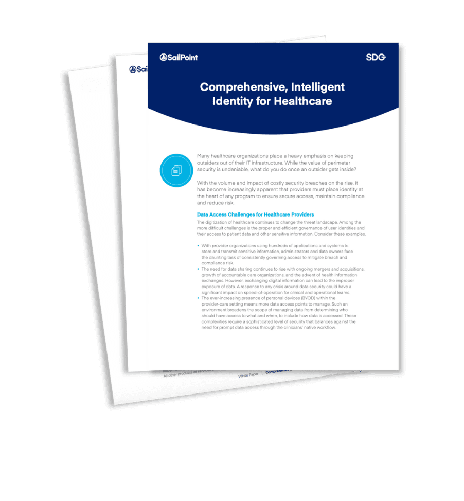 Identity for Healthcare White Paper Identity for Healthcare White Paper