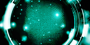 Identity security IGA fingerprint concept