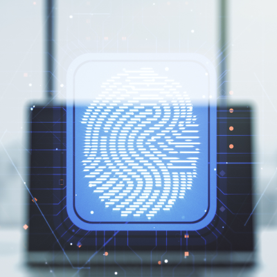 Identity security concept fingerprint