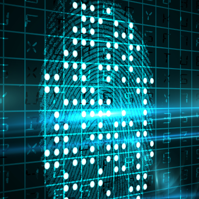 Identity security concept fingerprint