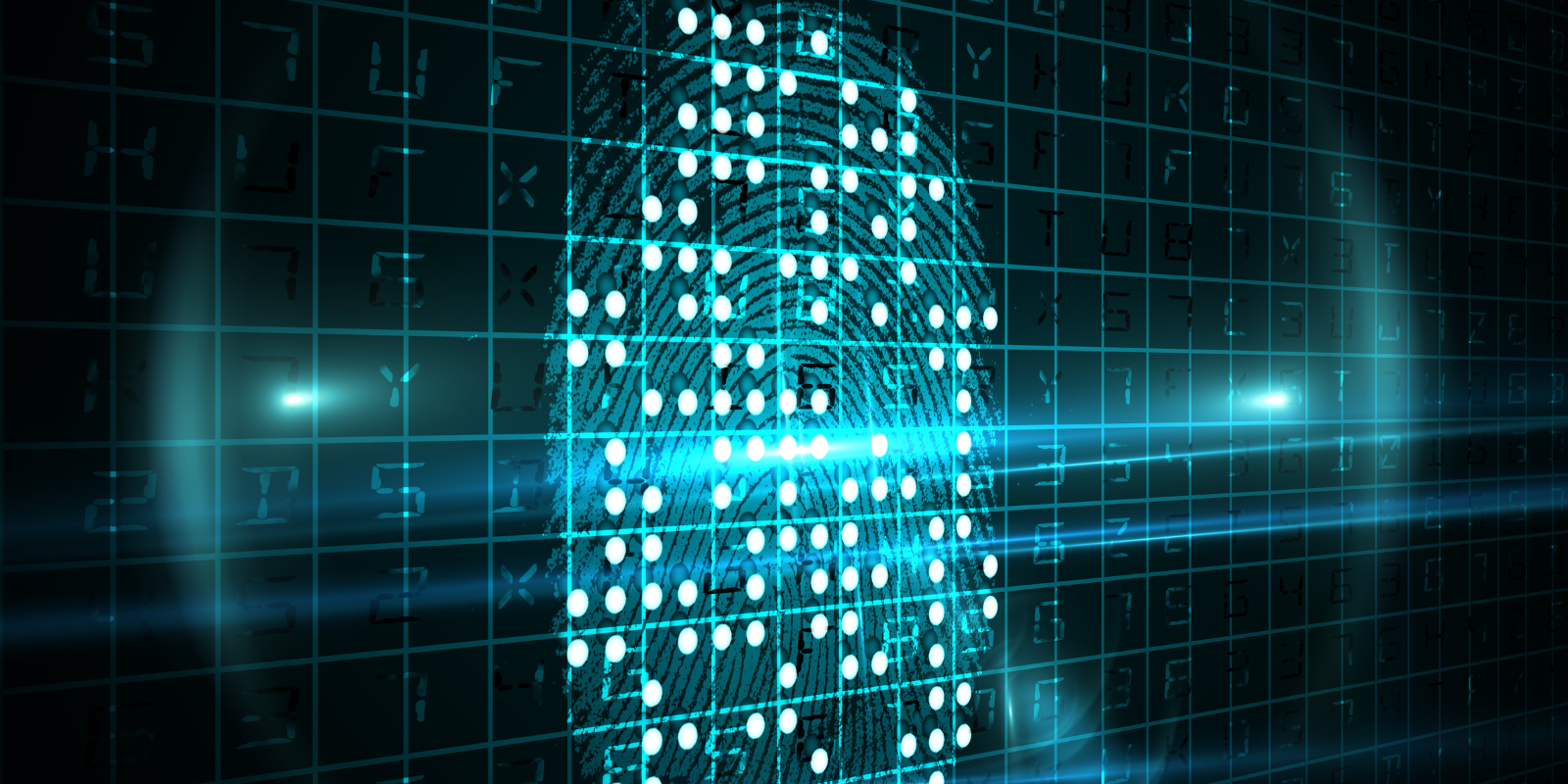 Identity security concept fingerprint