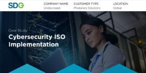 SDG Cybersecurity ISO Implementation Case Study Header Image