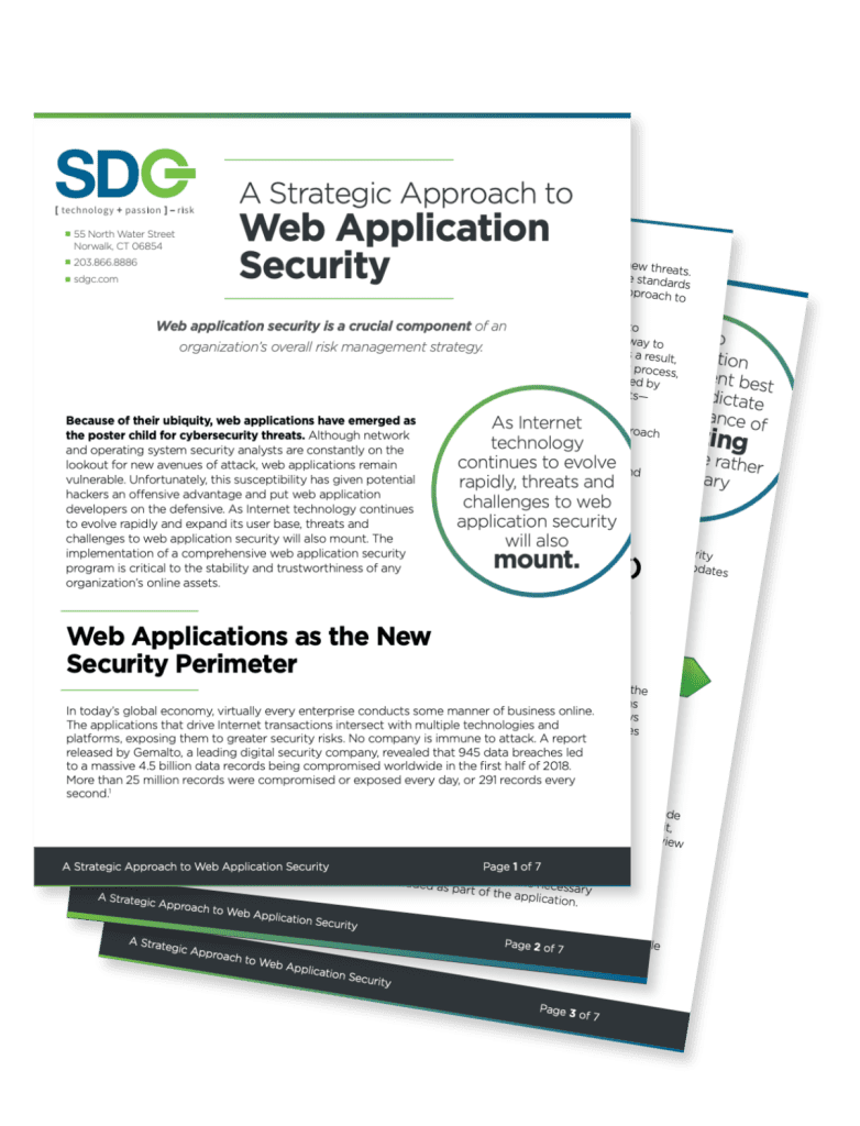 A Strategic Approach to Web Application Security